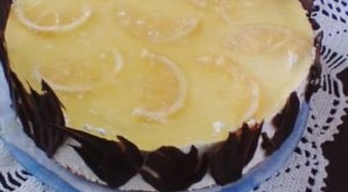 Торт Лимонно-творожный вариант