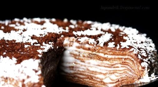 Блинный торт со сгущенкой