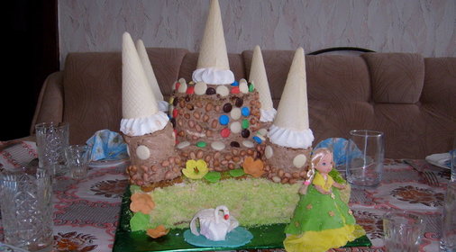 тортЗамок для маленькой красавицы