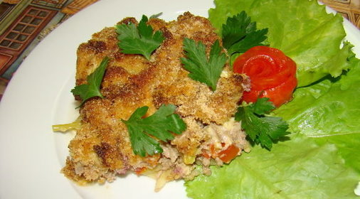 Закусочный торт «Янтарный»