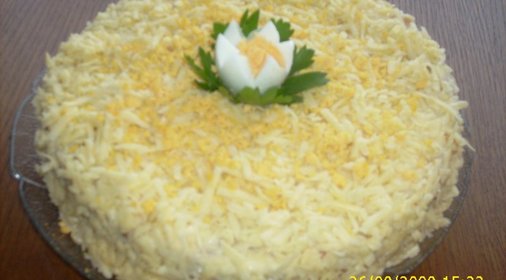 Закусочный рыбный торт