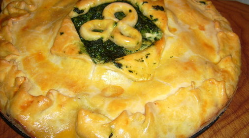 Солёный торт с творческой начинкой