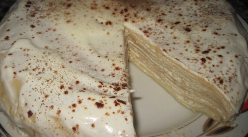 Очень нежный блинный тортик