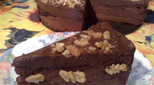 ТОРТ*ШОКОЛАДНО-ШОКОЛАДНЫЙ* ЕЩЕ С ВИШНЕЙ И БАНАНОМ И ОРЕХОМ