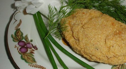 Манный торт с орехами