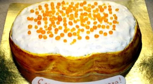 Торт Бутерброд с икрой