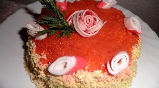 Салат-торт Для милых дам
