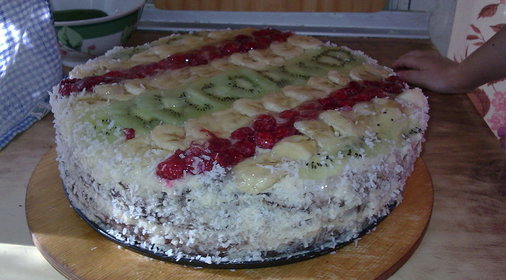 бисквитный торт Летний