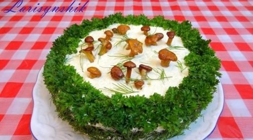 Торт закусочный Грибная полянка