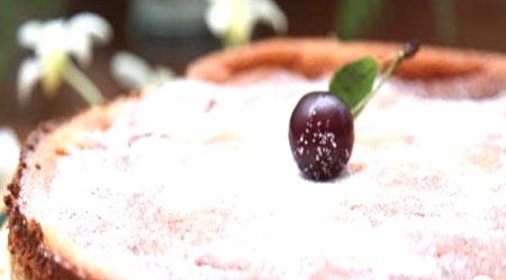 Творожный торт с вишней