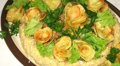 Картофельный торт с мясным фаршем
