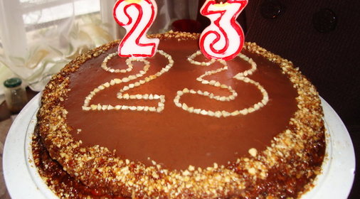 Торт шоколадный с бананами