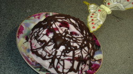 Творожный торт-мороженное Вишня в шоколаде