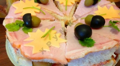 Бутербродный торт