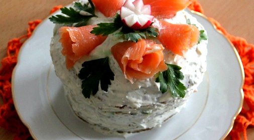 Шведский бутербродный торт