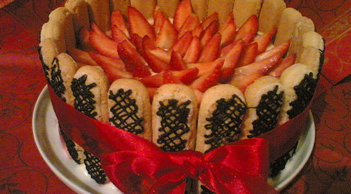 Торт Шарлотт любимые с днём Валентина!!!