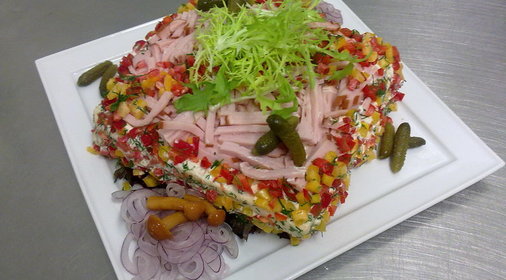 Бутербродный торт