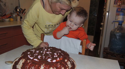 торт бисквитный Ночка