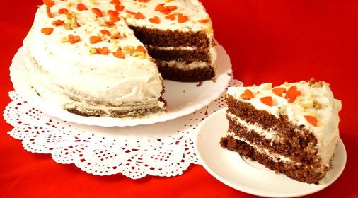 Шоколадный торт Романтика