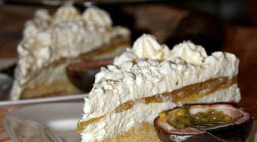 Творожный торт с желе из Маракуйи Снежок