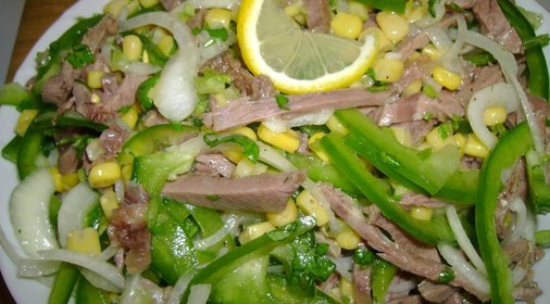 Закусочный торт из блинчиков с грибами