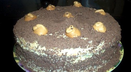 Бисквитный торт с коньяком