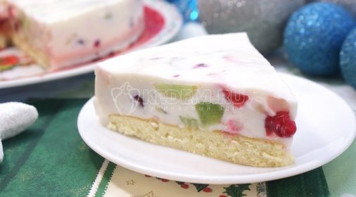 Торт «Самоцветы в снегу»