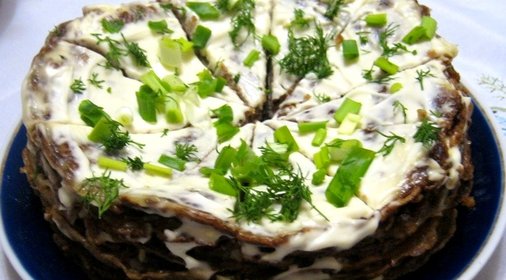 Торт из печени