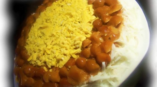 Куриный торт Грибное кольцо