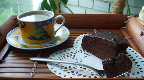 Шоколадно-медовый торт, для любителей шоколада