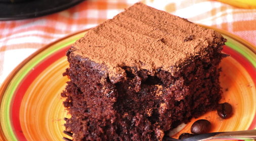 Шоколадно-банановый торт