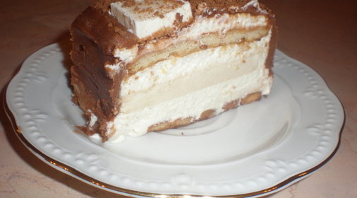 Торт-пирожное из печенья и пастилы (вариант)