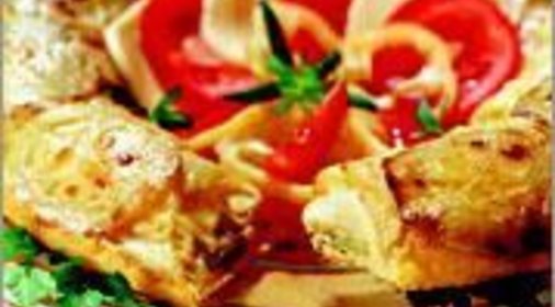 Тортик из моццареллы и цуккини