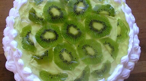 Торт воздушный с киви