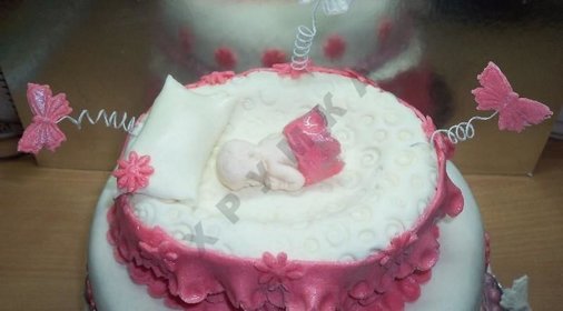 Торт Младенец из мастики