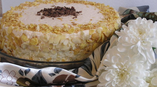 Торт «Хрустящая нежность» без выпечки
