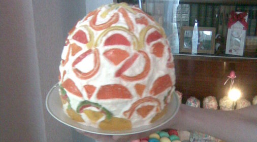 Торт ПИСАНКА (пасхальное яйцо) фото того, что получилось