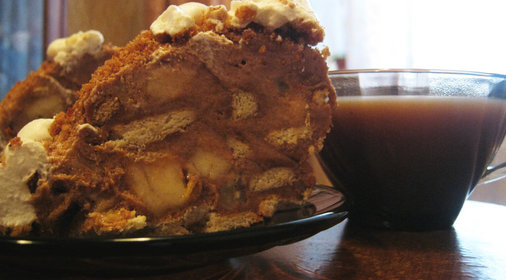 Торт из овсяного печенья