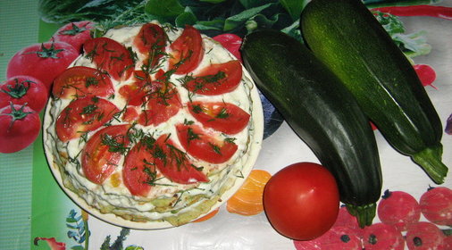Тортик из цукини.(Вариант)