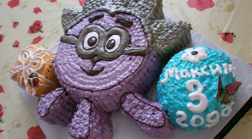 Торт Ёжик из Смешариков