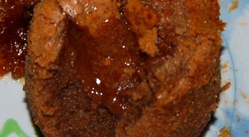 Шоколадный торт с жидким центром