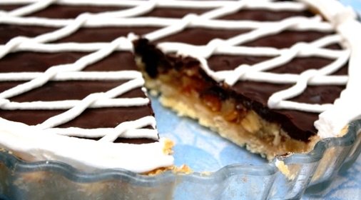 Шоколадный торт с ириской