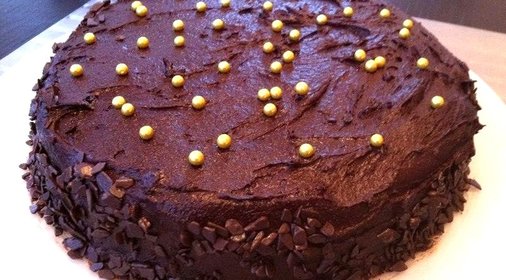 Шоколадный торт с глазурью
