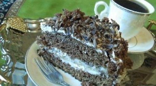 Торт Черная роза (вариант)