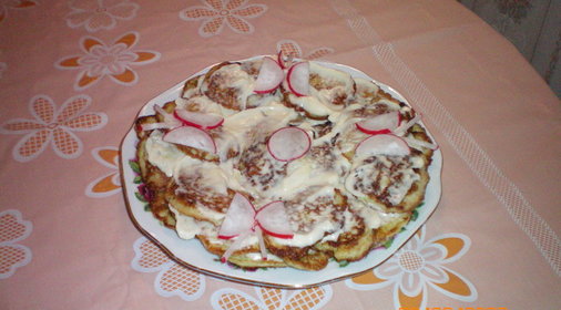 Торт из оладушек