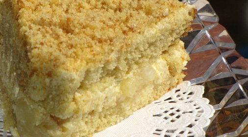 Торт рассыпчaтый с ананасом и интересным кремом