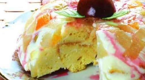 Кэробовый торт со сгущенным молоком