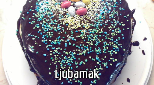 Шоколадный торт с начинкой