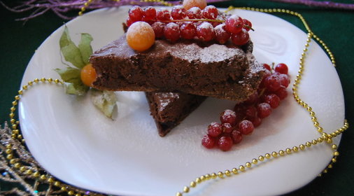 Шоколадный трюфельный торт