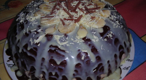 Торт Шоколадно - банановый купол